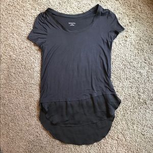 Merona tunic with chiffon accent